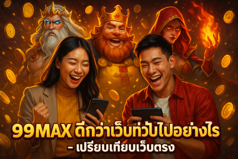 99MAX ดีกว่าเว็บทั่วไปอย่างไร – เปรียบเทียบเว็บตรง